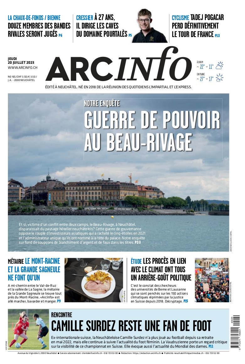 Jeudi 20 juillet 2023