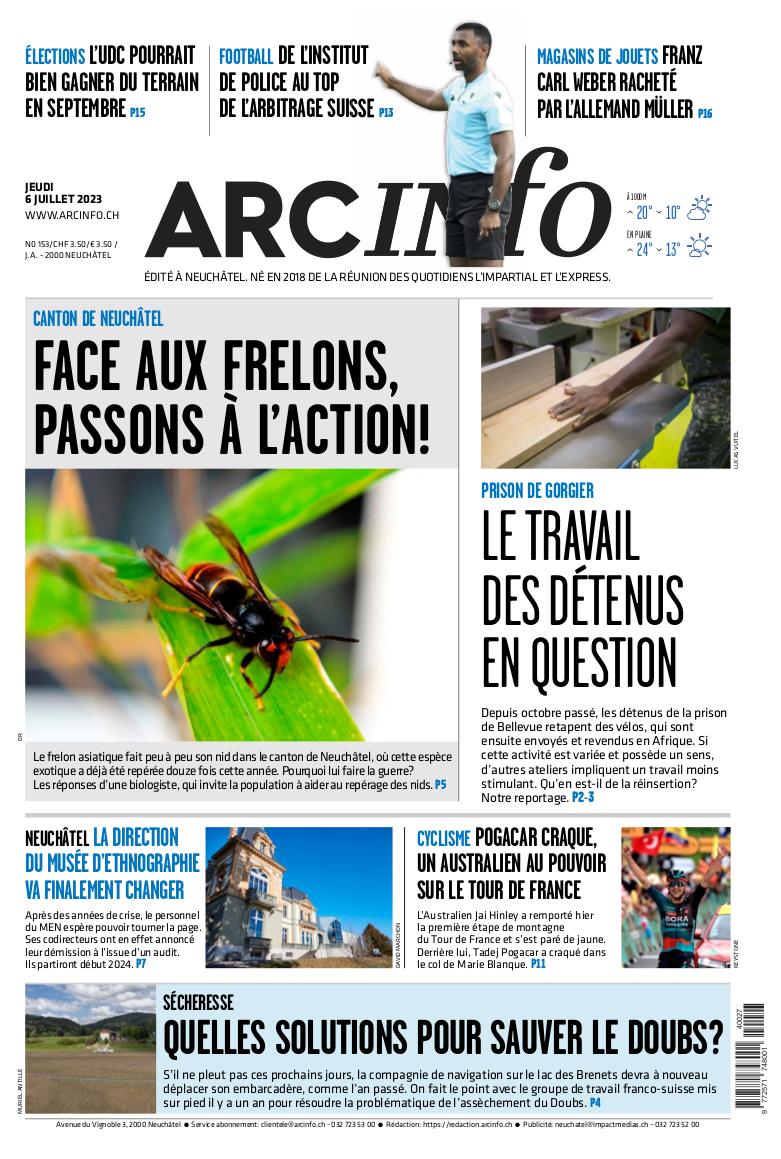 Jeudi 6 juillet 2023