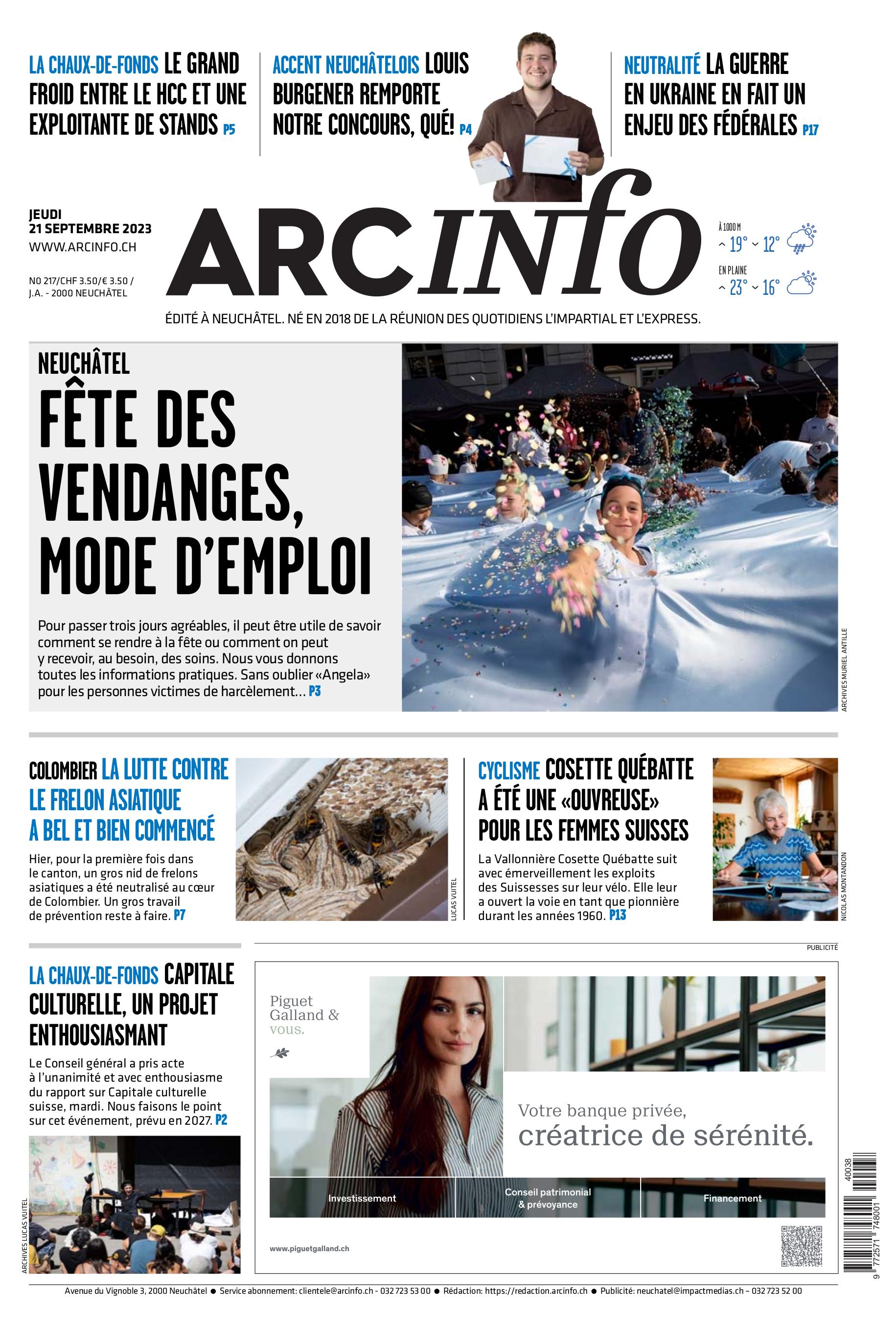  Jeudi 21 septembre 2023