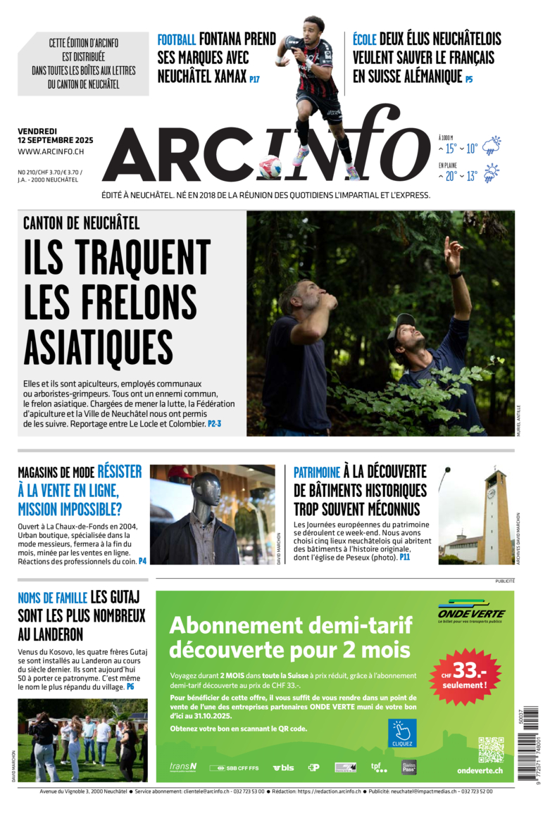 Vendredi 12 septembre 2025