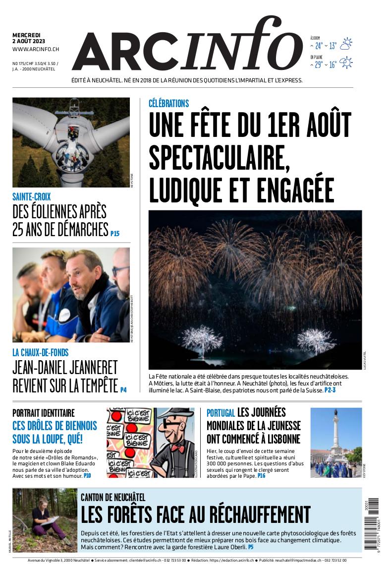 Mercredi 2 août 2023