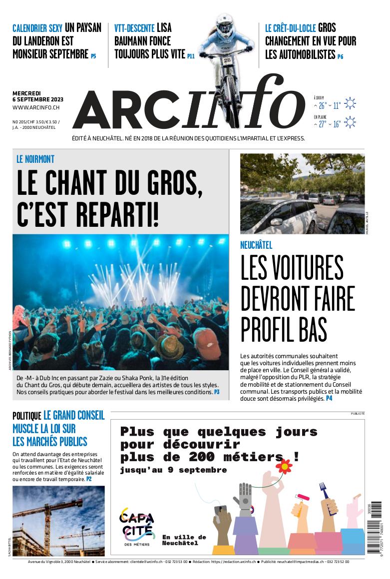 Mercredi 6 septembre 2023