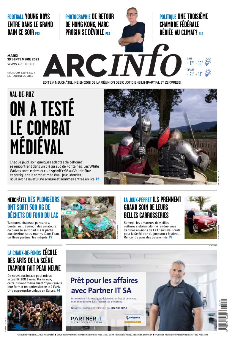 Mardi 19 septembre 2023