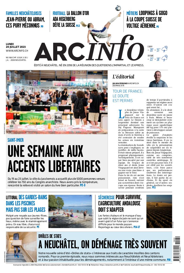 Lundi 24 juillet 2023