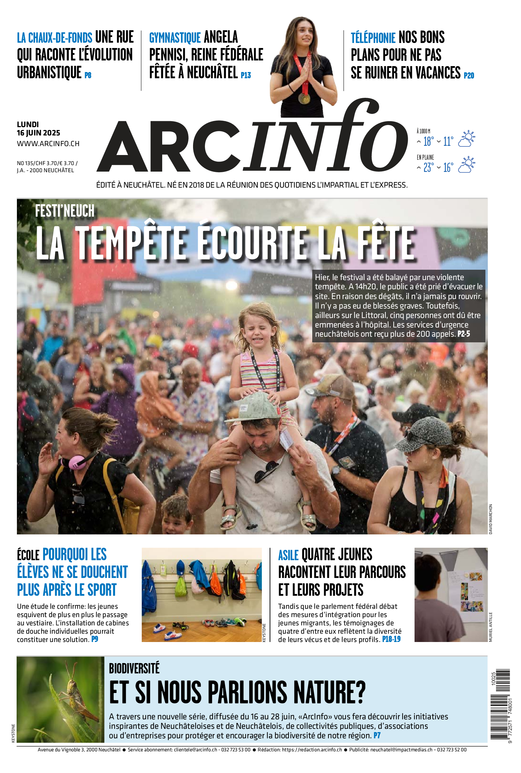 Lundi 16 juin 2025