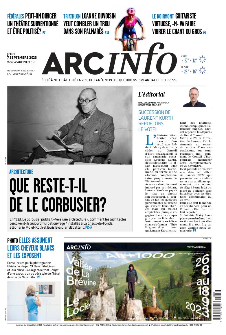 Jeudi 7 septembre 2023