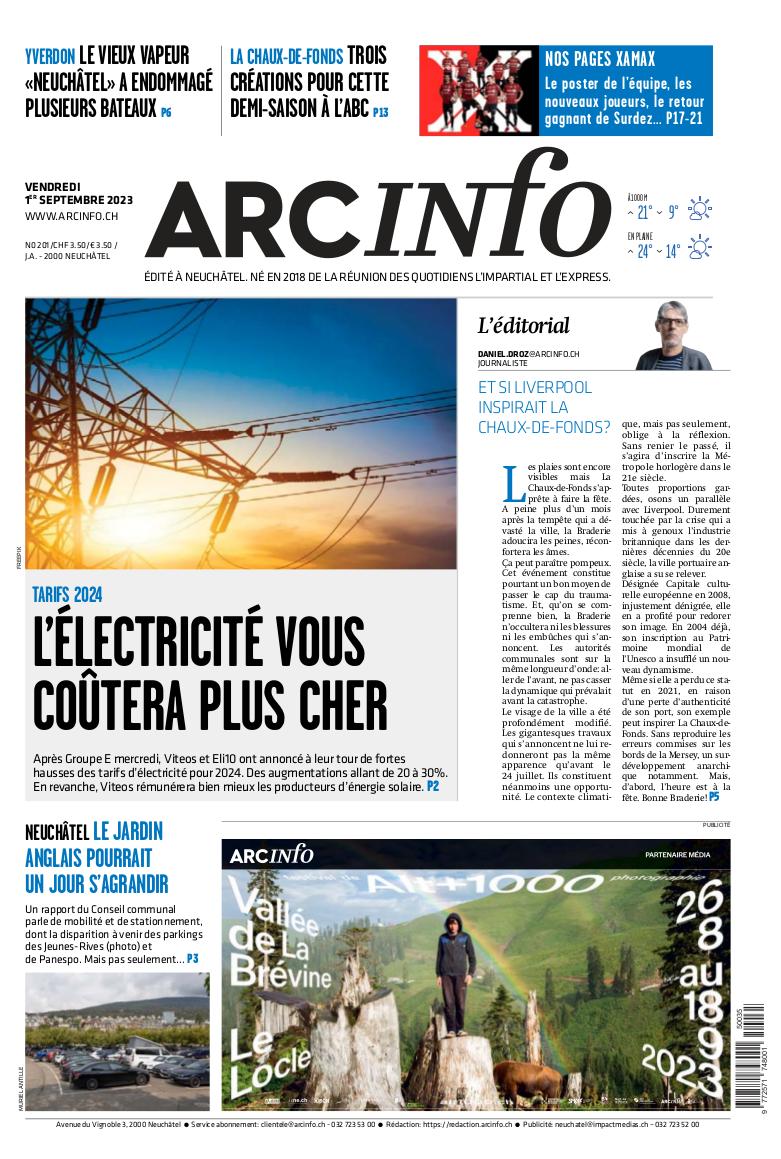 Vendredi 1er septembre 2023