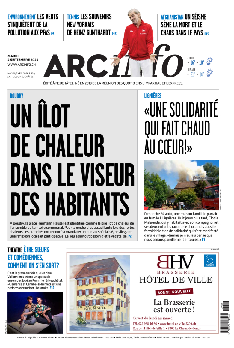 Mardi 2 septembre 2025