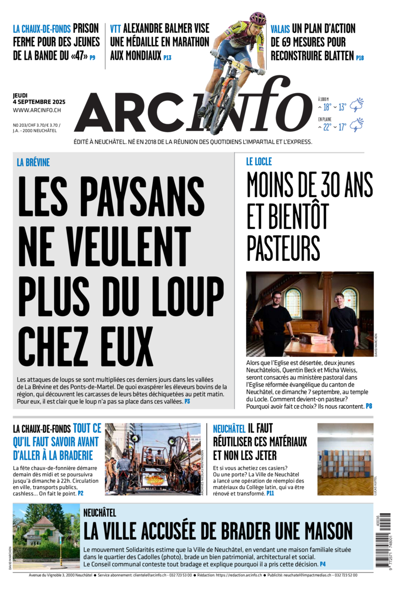 Jeudi 4 septembre 2025
