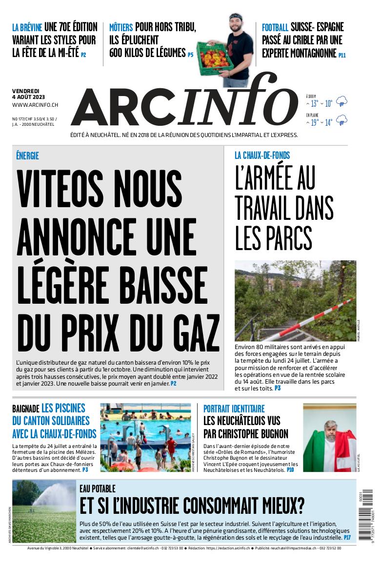 Vendredi 4 août 2023