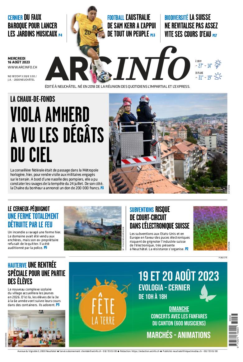 Mercredi 16 août 2023