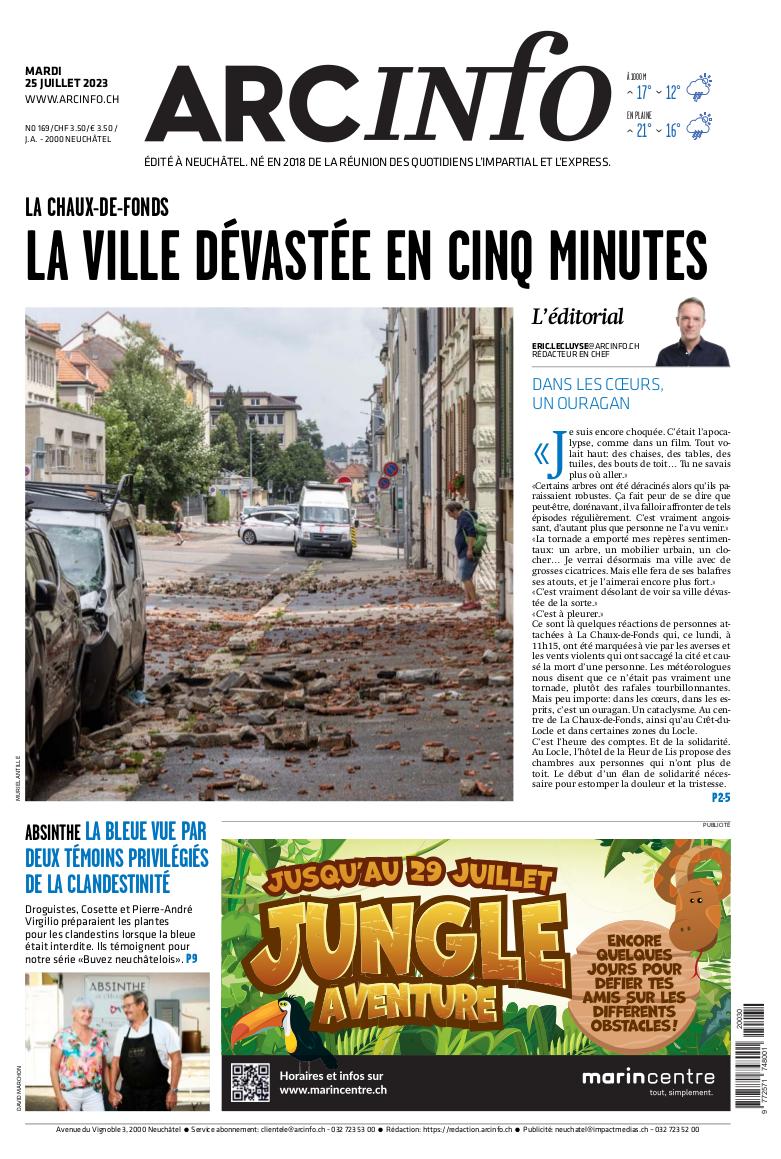 Mardi 25 juillet 2023