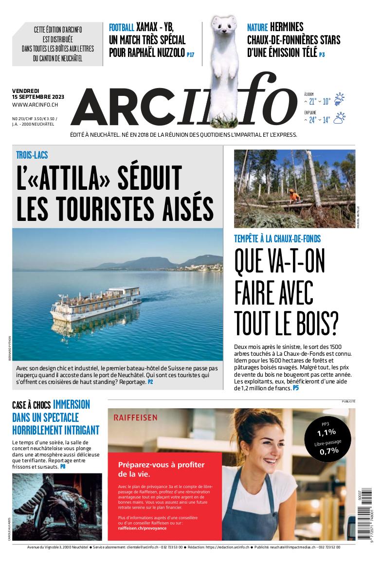 Vendredi 15 septembre 2023