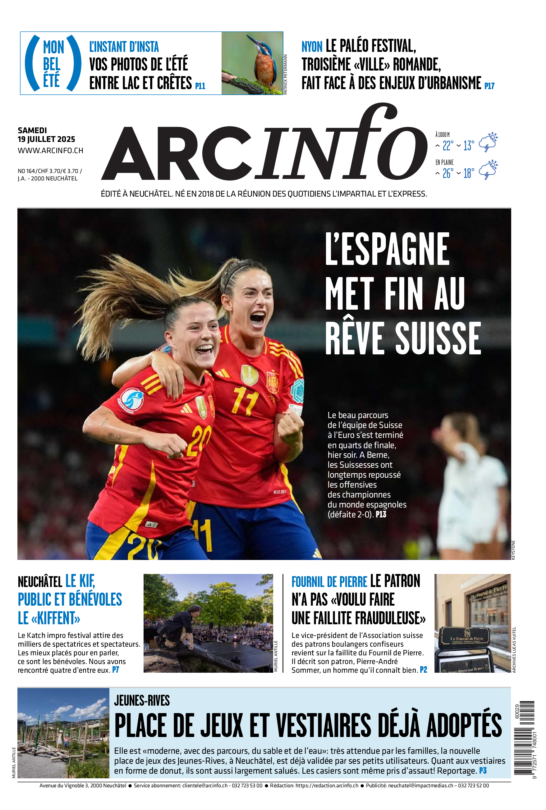 Samedi 19 juillet 2025