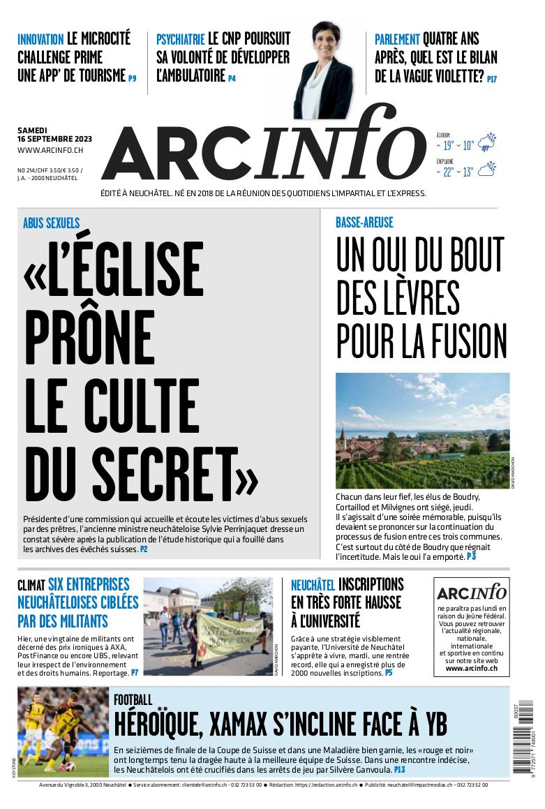 Samedi 16 septembre 2023