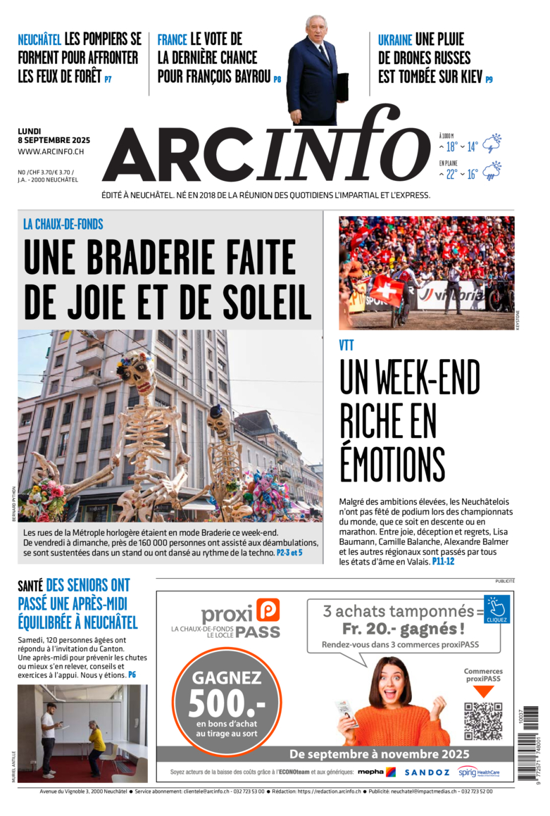 Lundi 8 septembre 2025