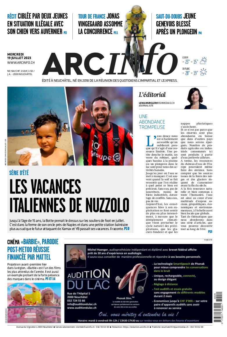 Mercredi 19 juillet 2023