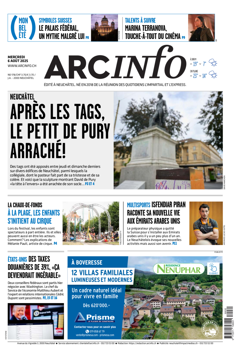 Mercredi 6 août 2025
