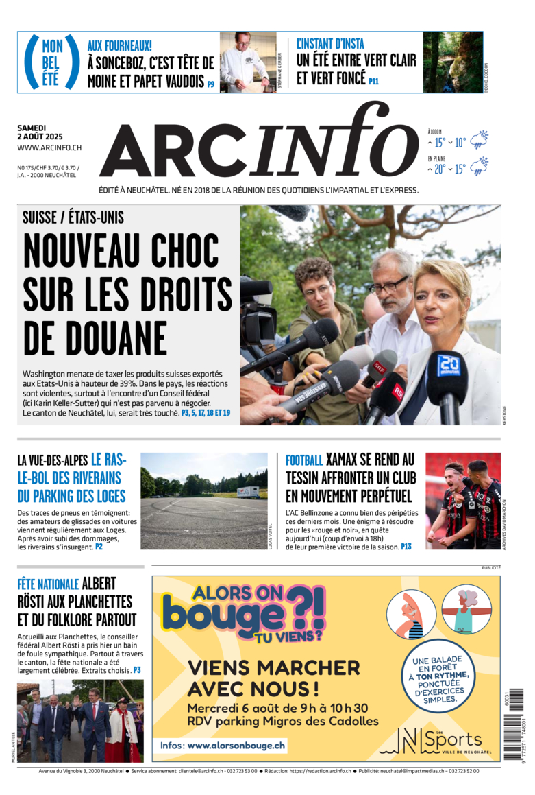 Samedi 2 août 2025