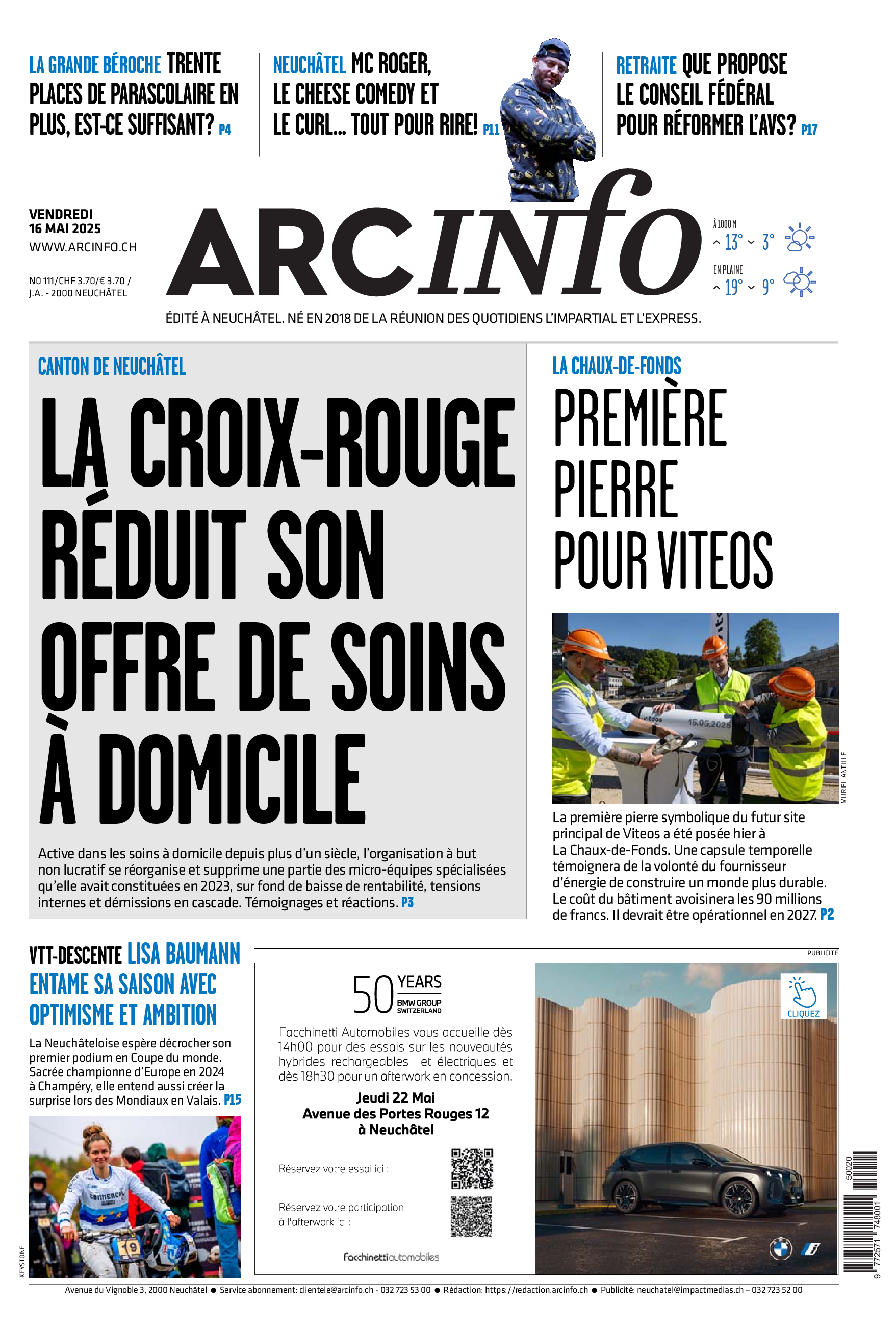 Vendredi 16 mai 2025