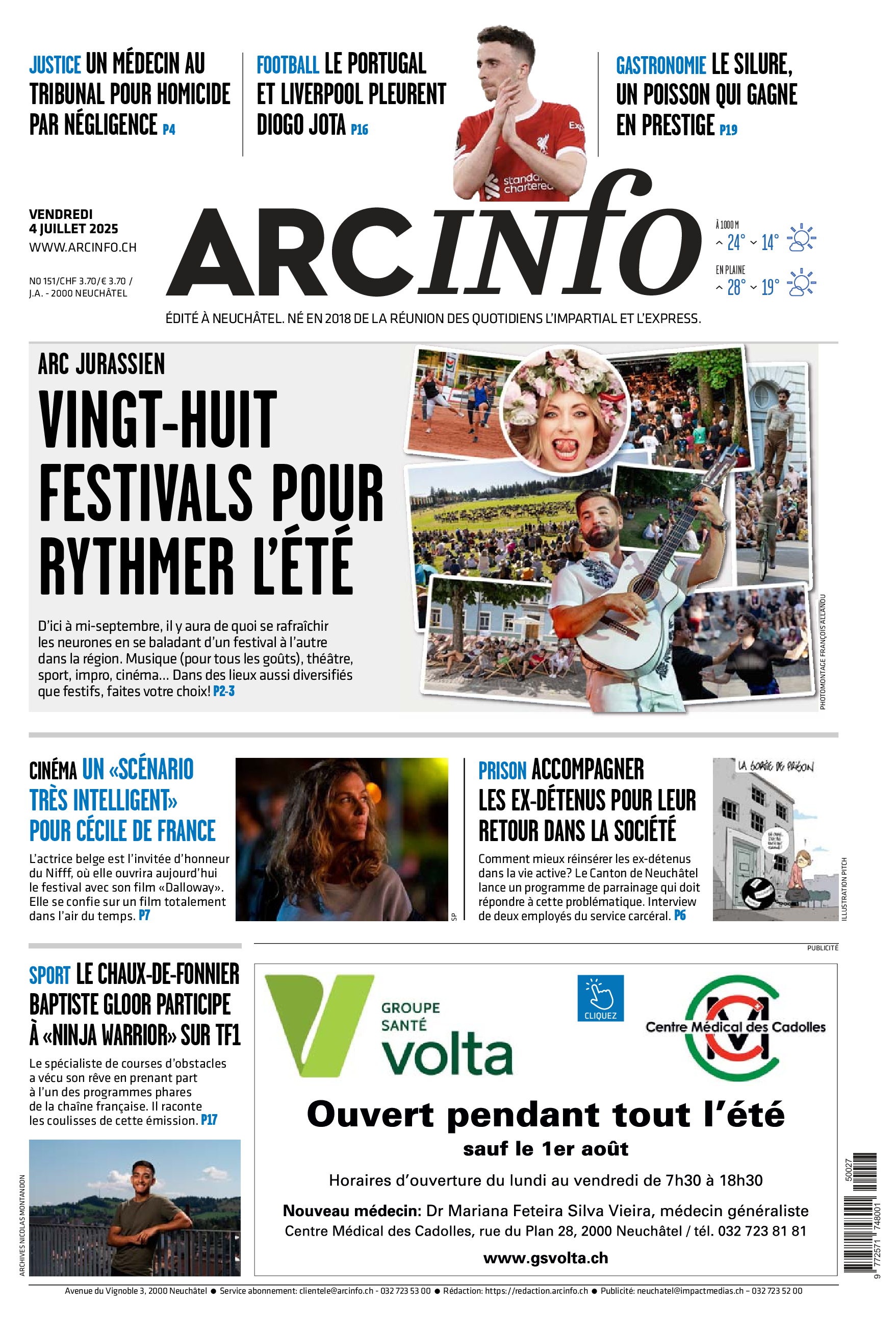 Vendredi 4 juillet 2025