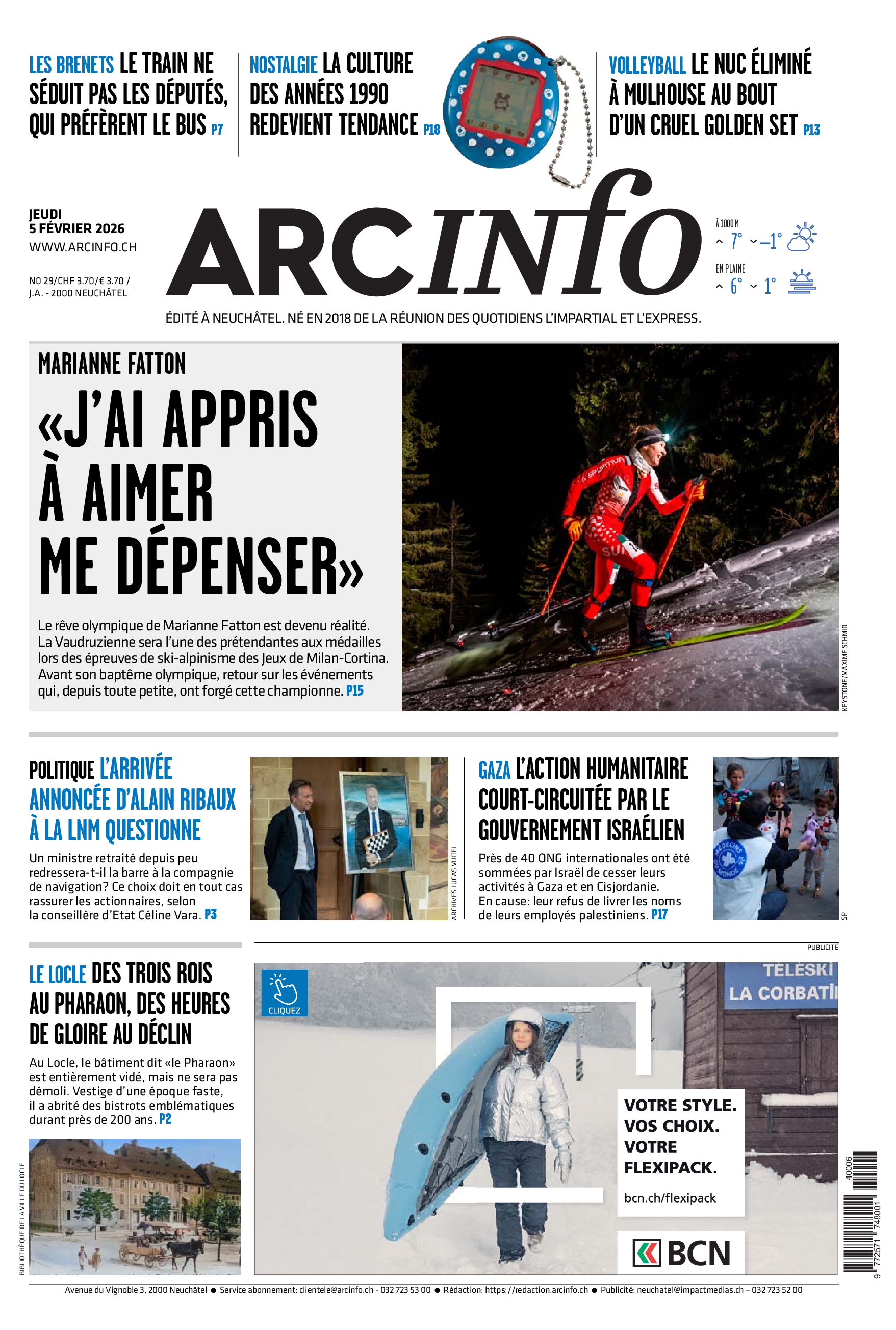  Jeudi 5 février 2026