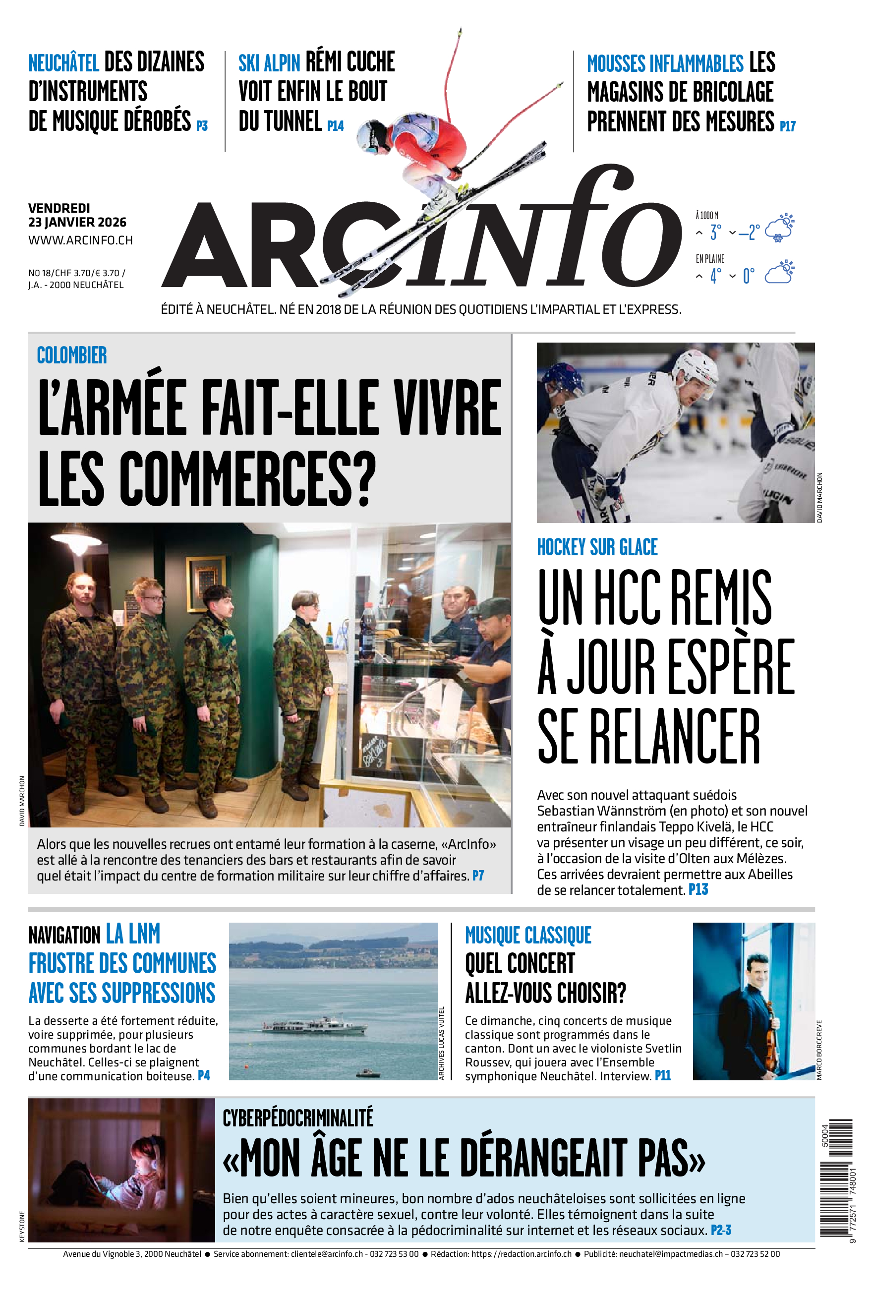  Vendredi 23 janvier 2026