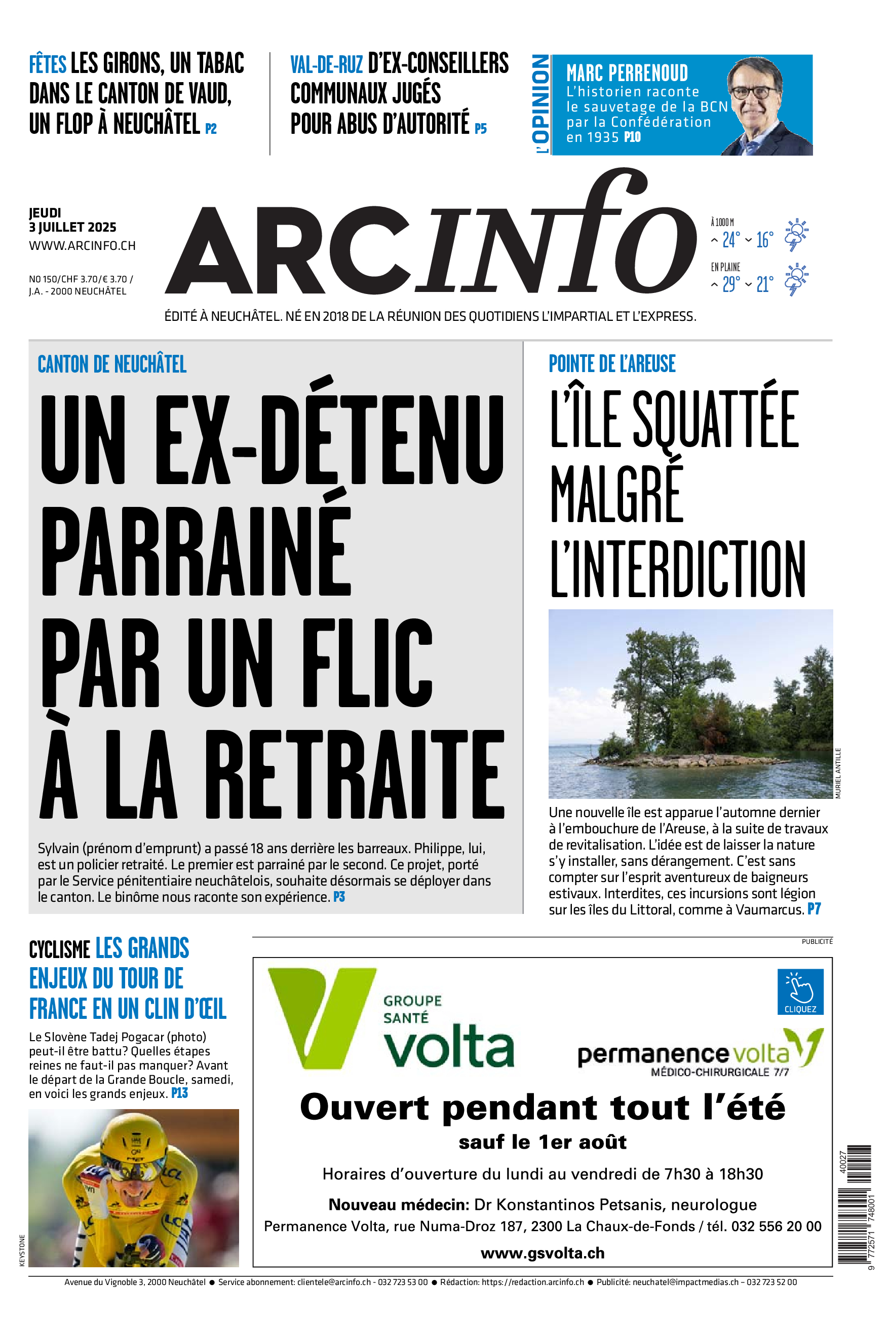  Jeudi 3 juillet 2025