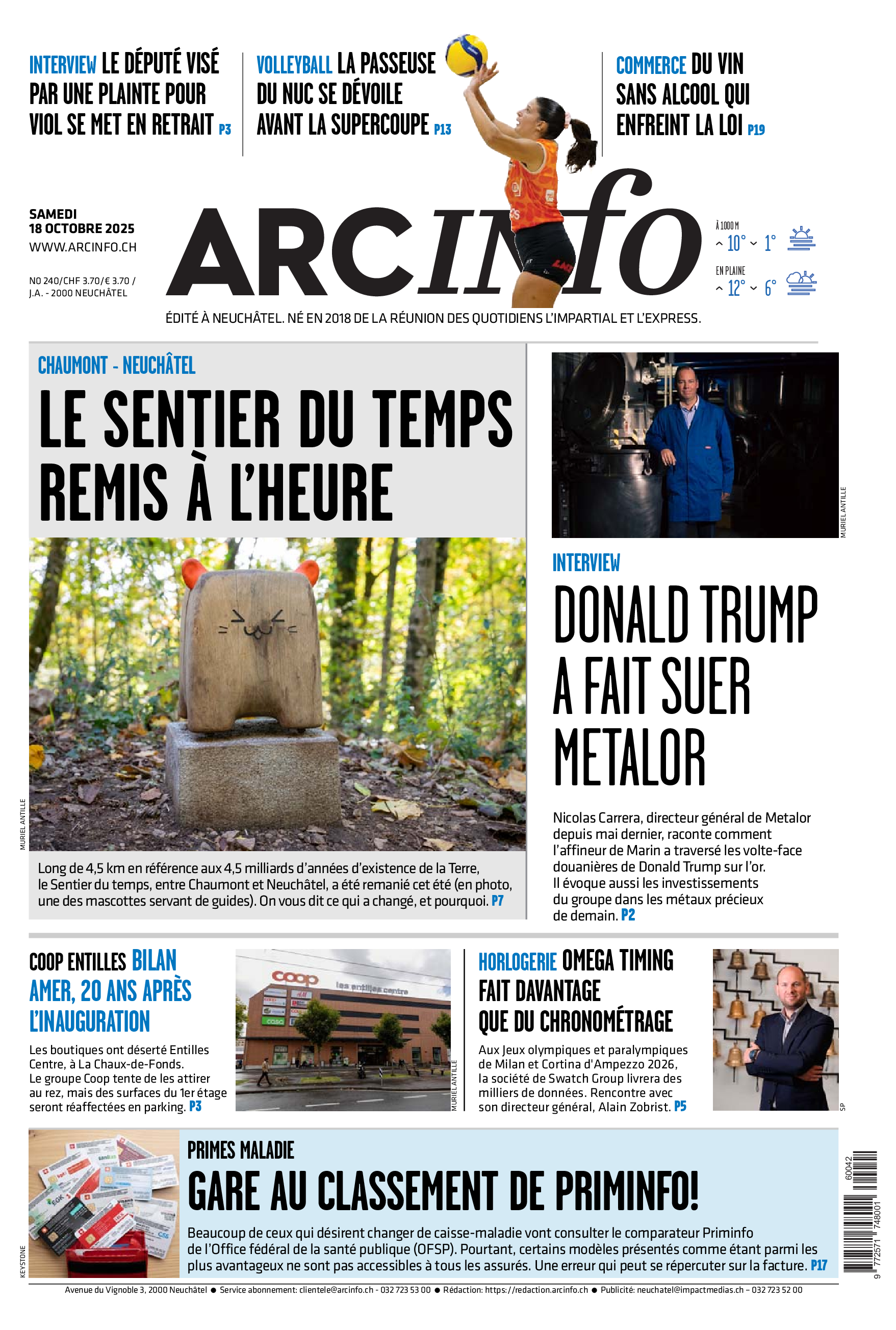 Samedi 18 octobre 2025