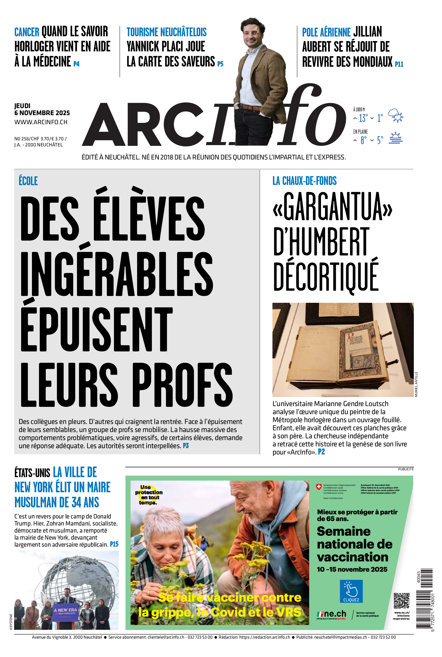  Jeudi 6 novembre 2025