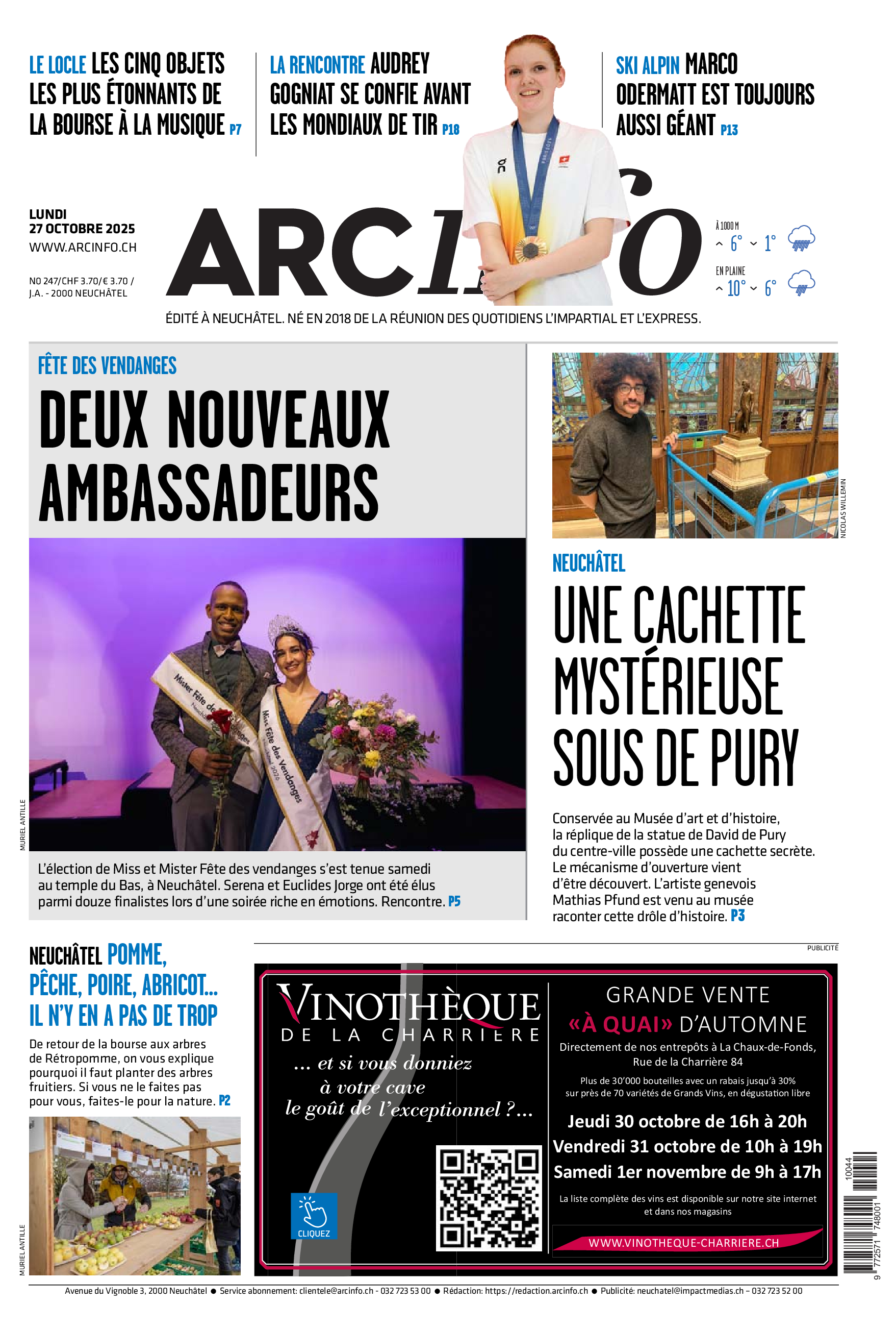 Lundi 27 octobre 2025