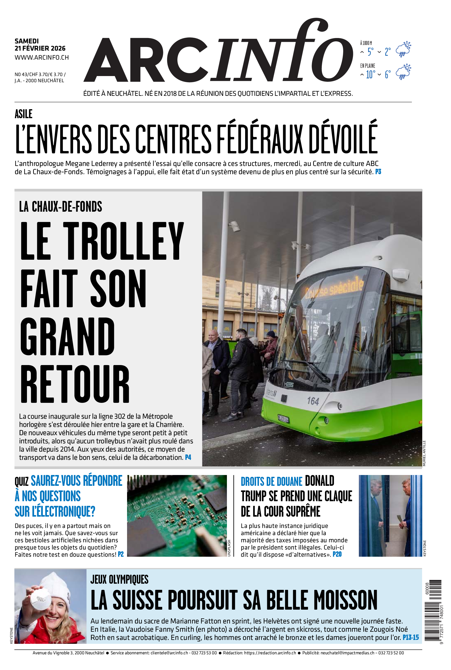  Samedi 21 février 2026