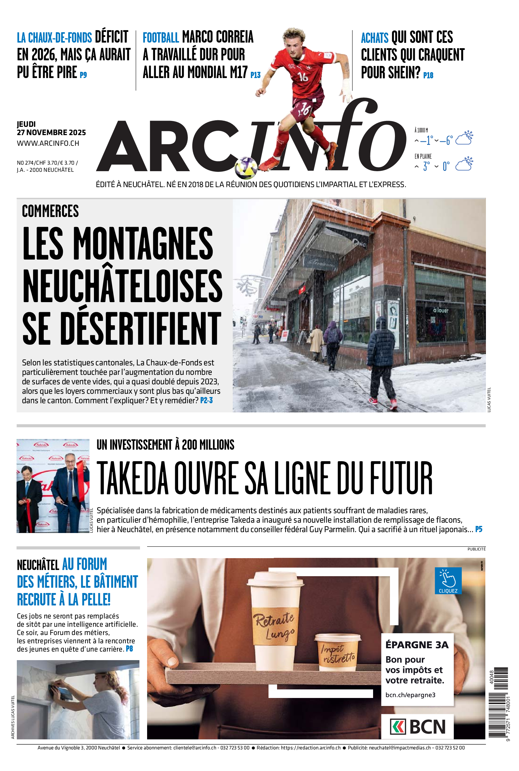  Jeudi 27 novembre 2025