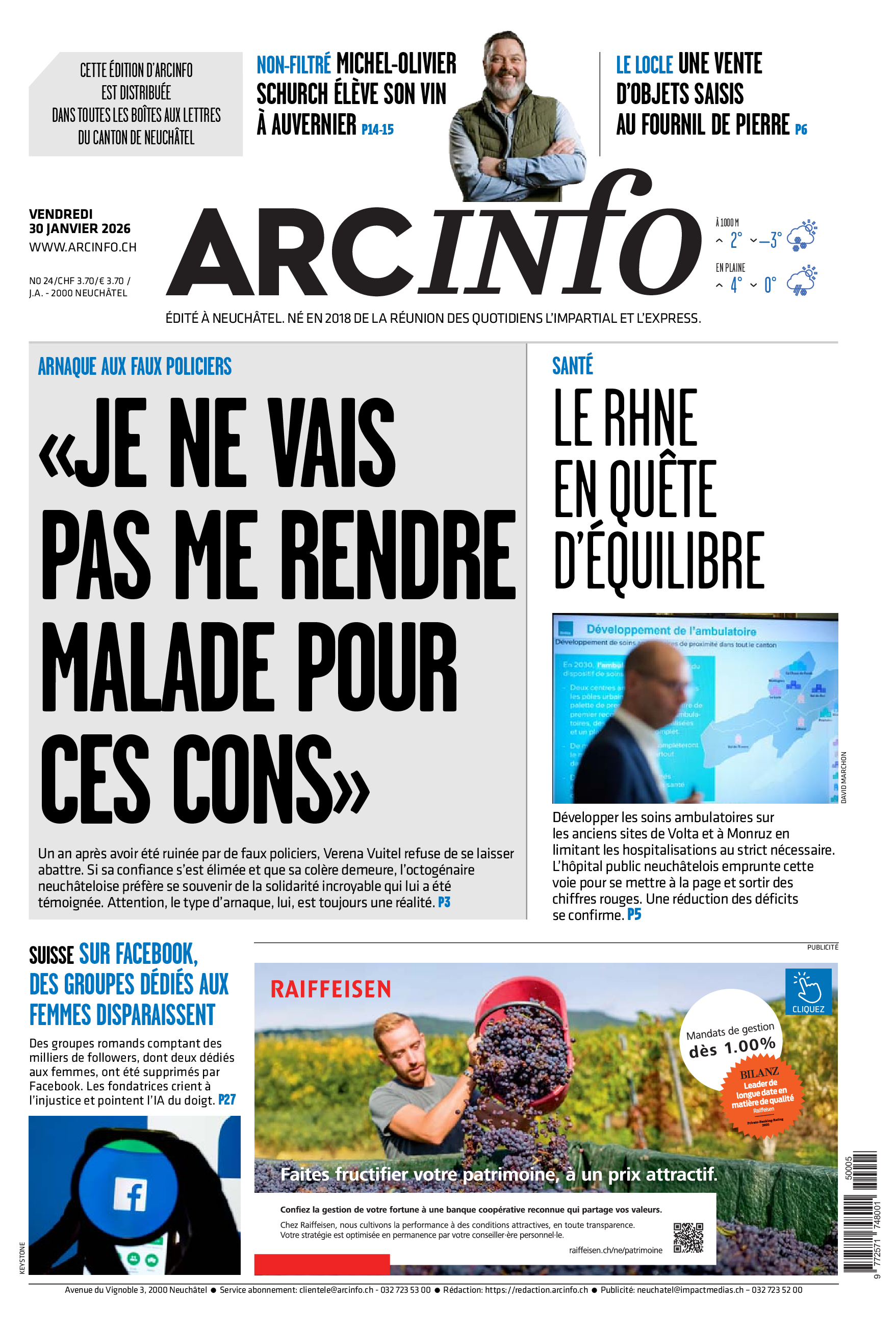  Vendredi 30 janvier 2026