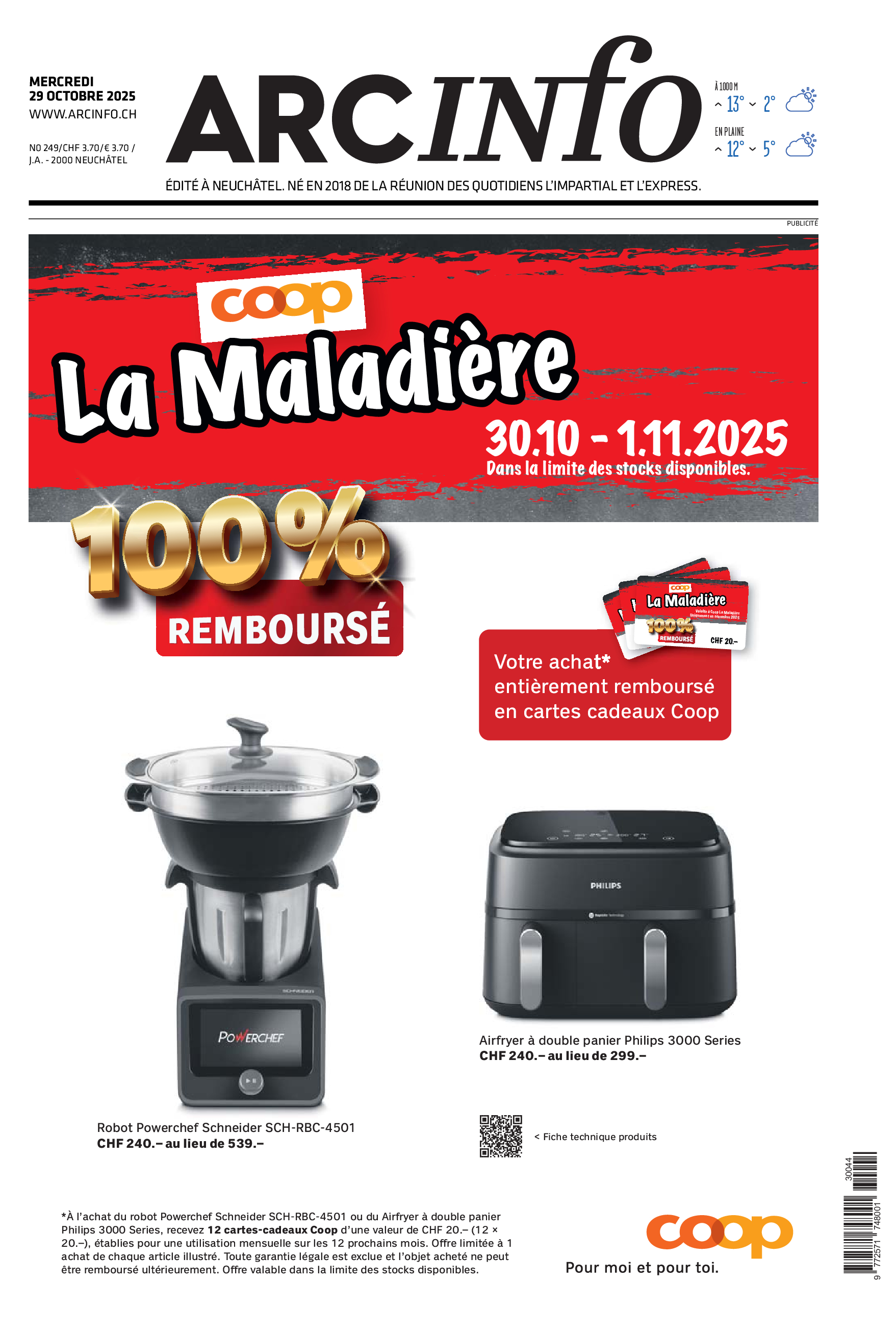 Mercredi 29 octobre 2025