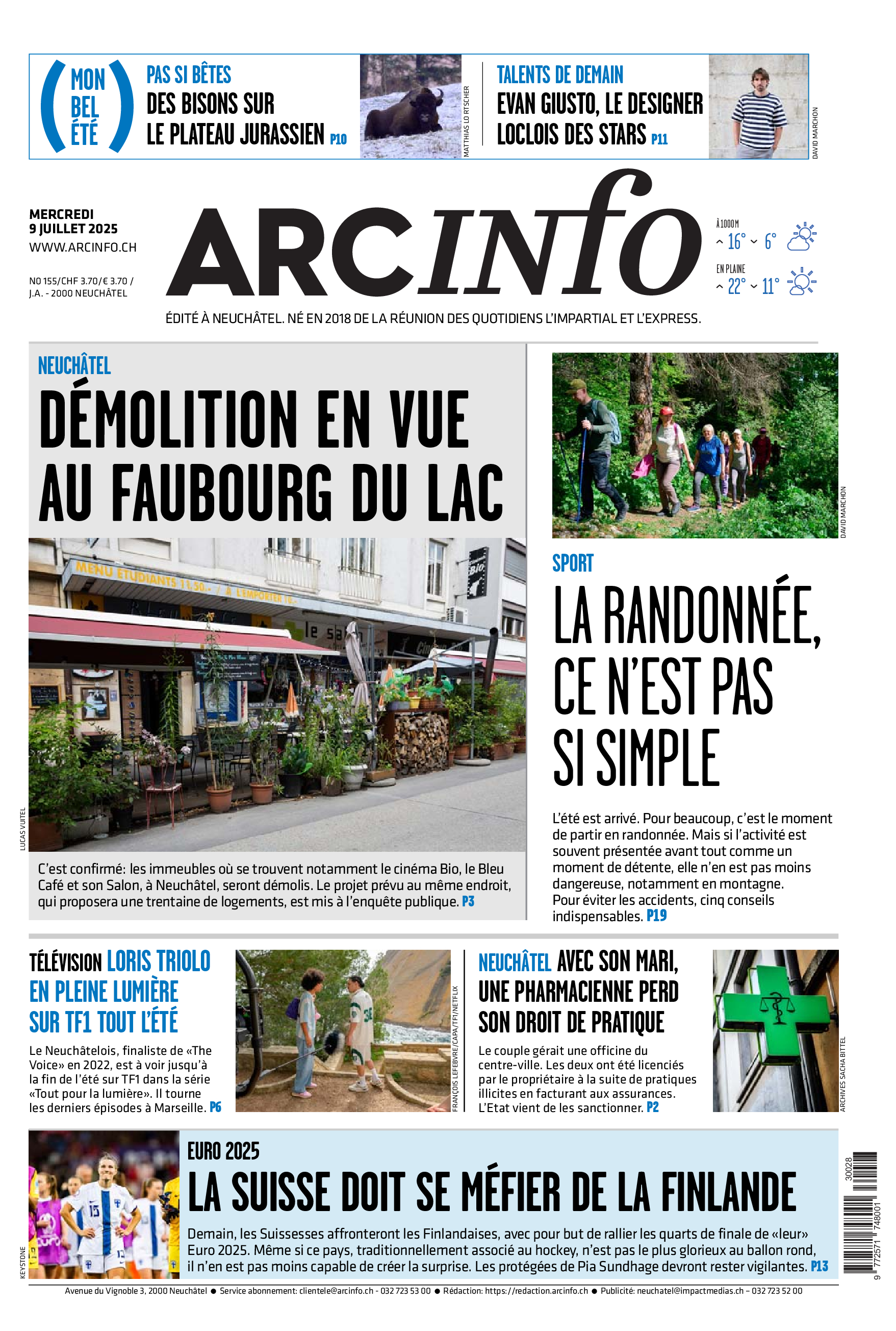 Mercredi 9 juillet 2025