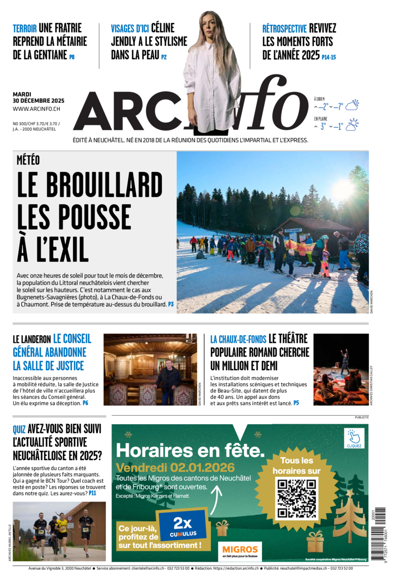 Mardi 30 décembre 2025