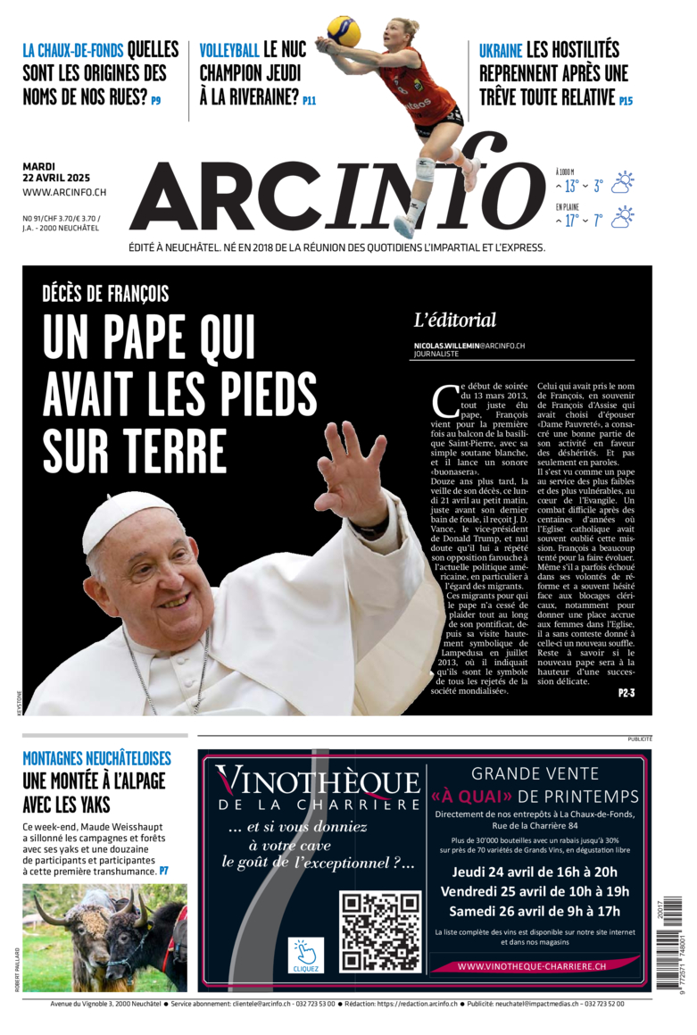 Mardi 22 avril 2025