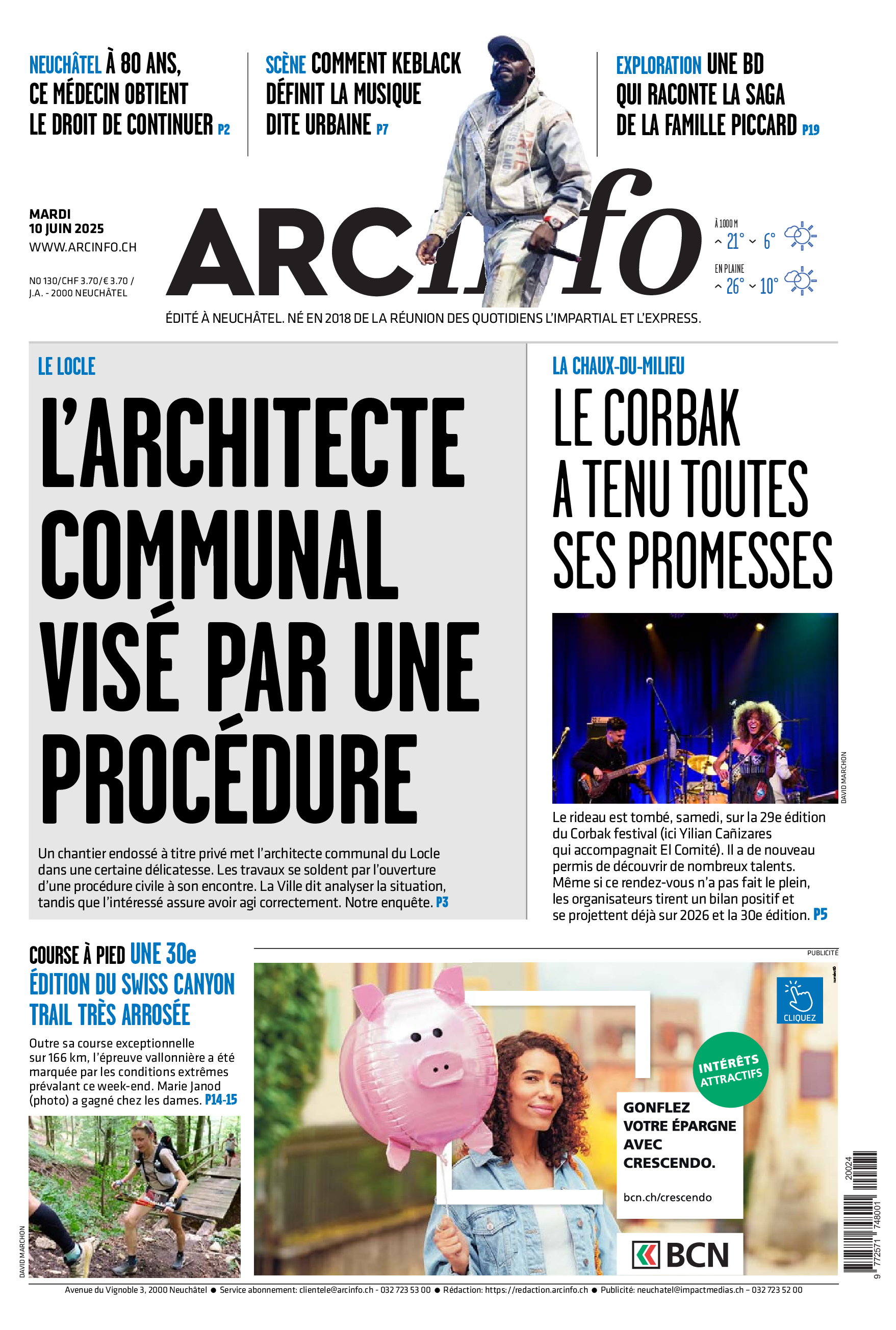 Mardi 10 juin 2025