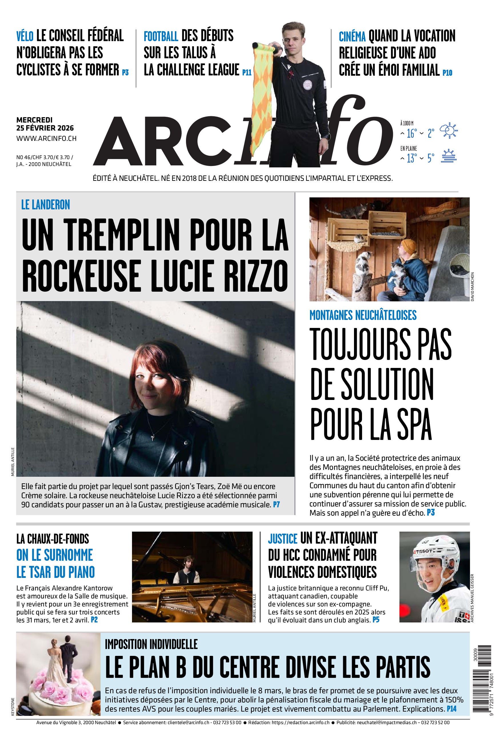  Mercredi 25 février 2026