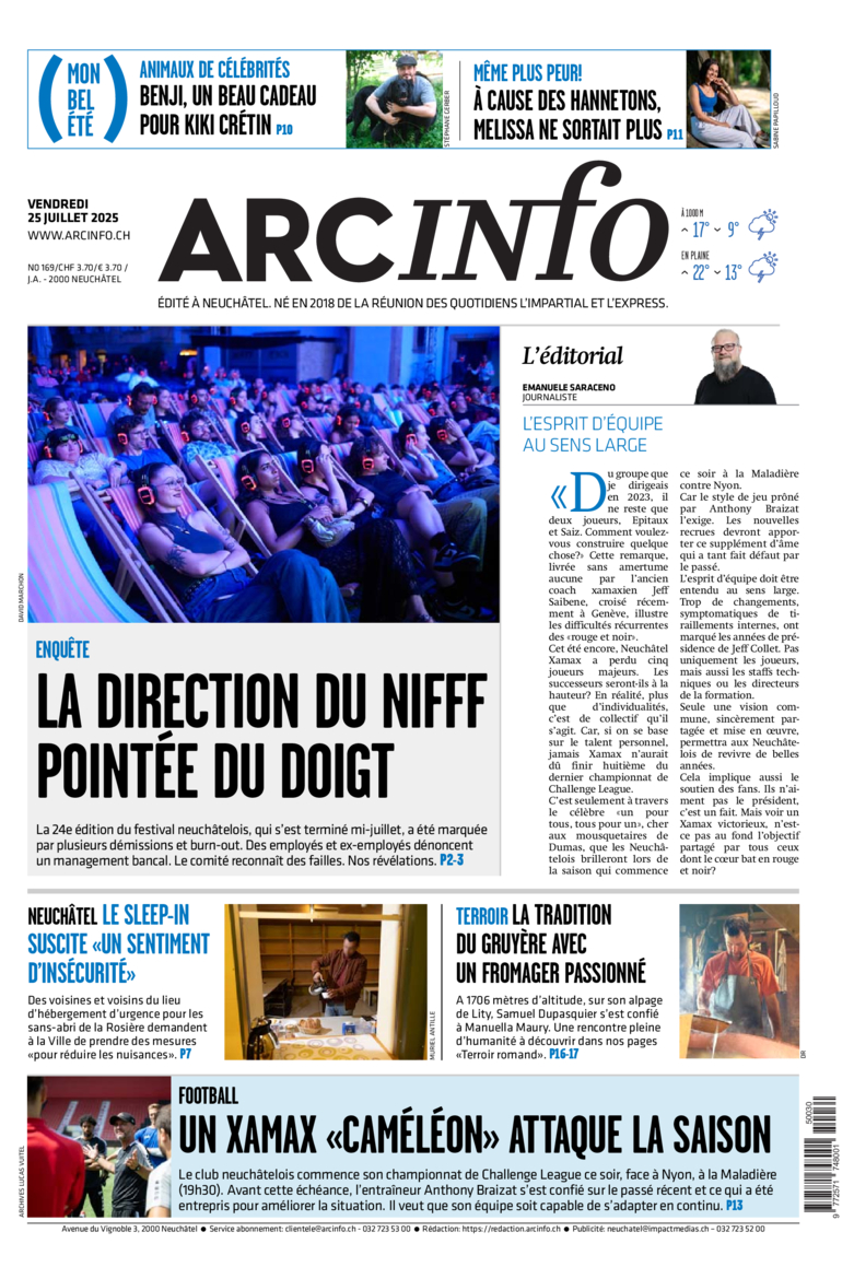 Vendredi 25 juillet 2025
