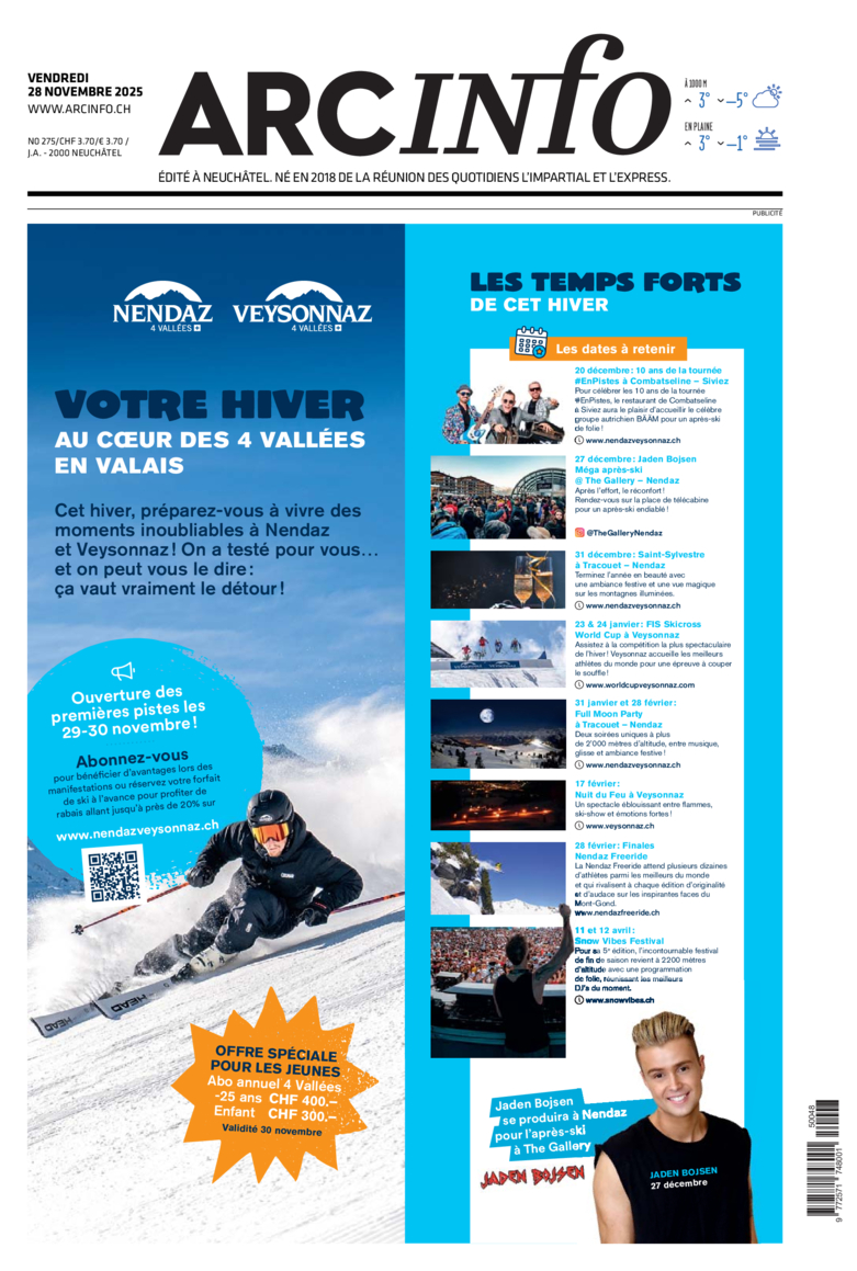 Vendredi 28 novembre 2025