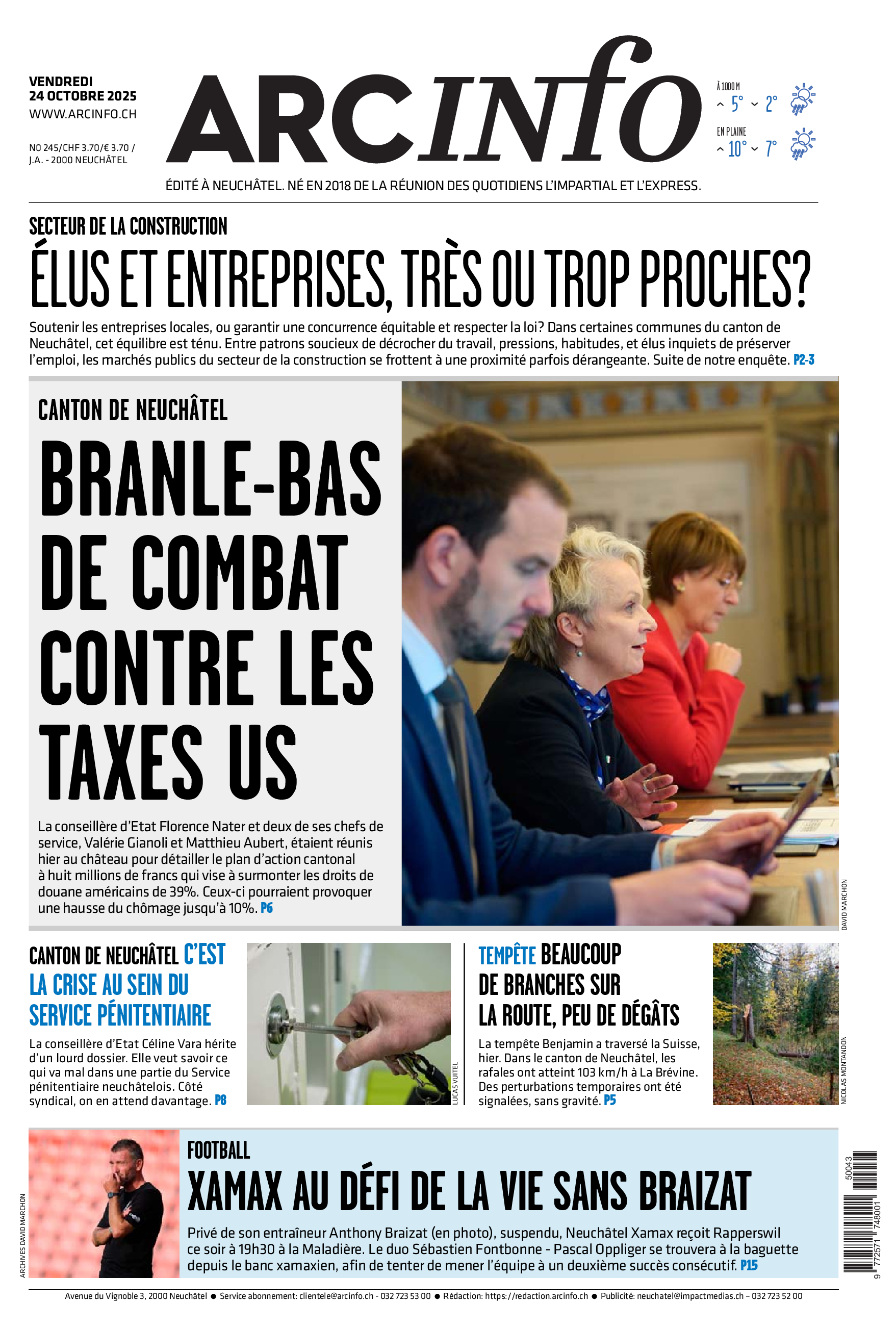 Vendredi 24 octobre 2025