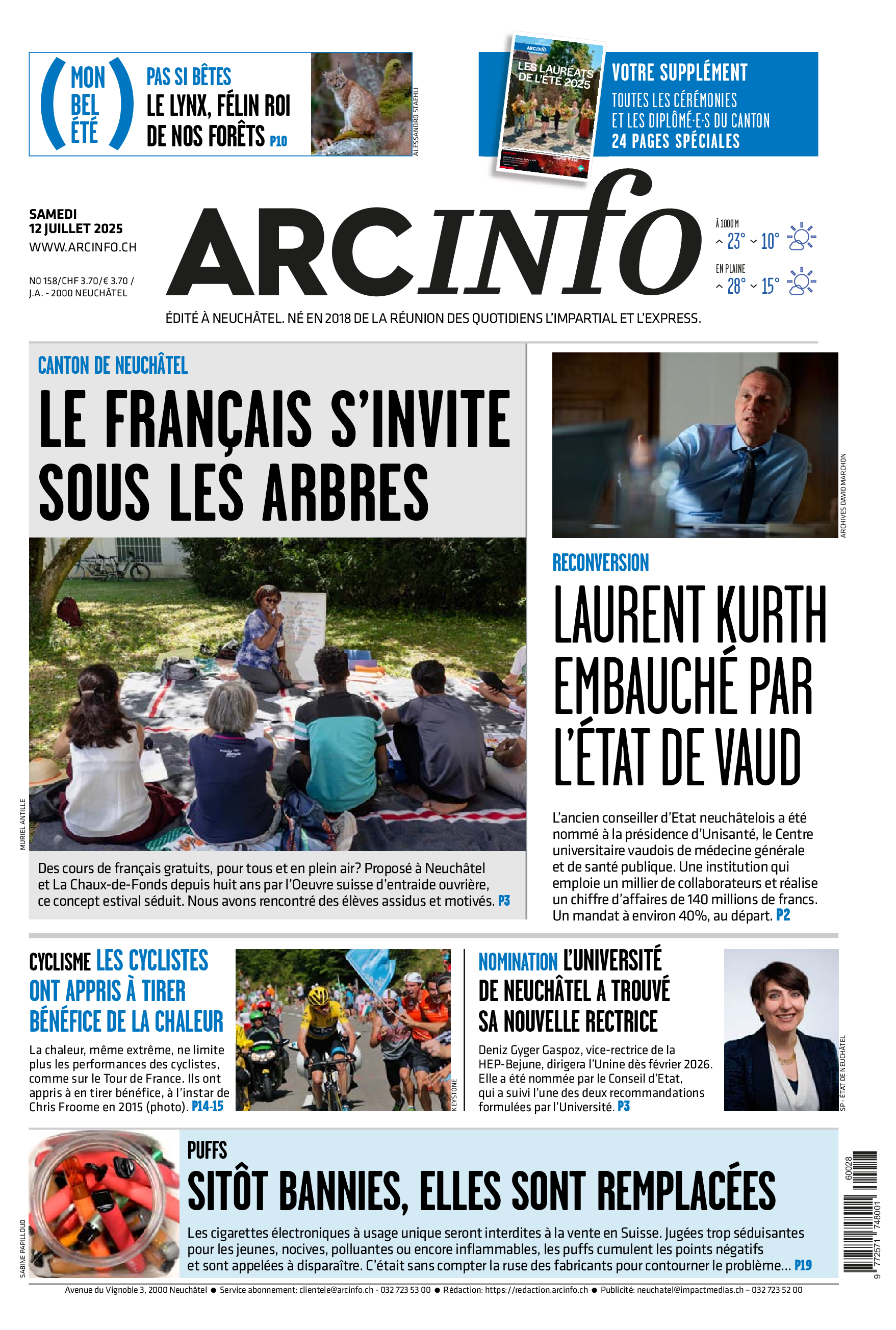 Samedi 12 juillet 2025