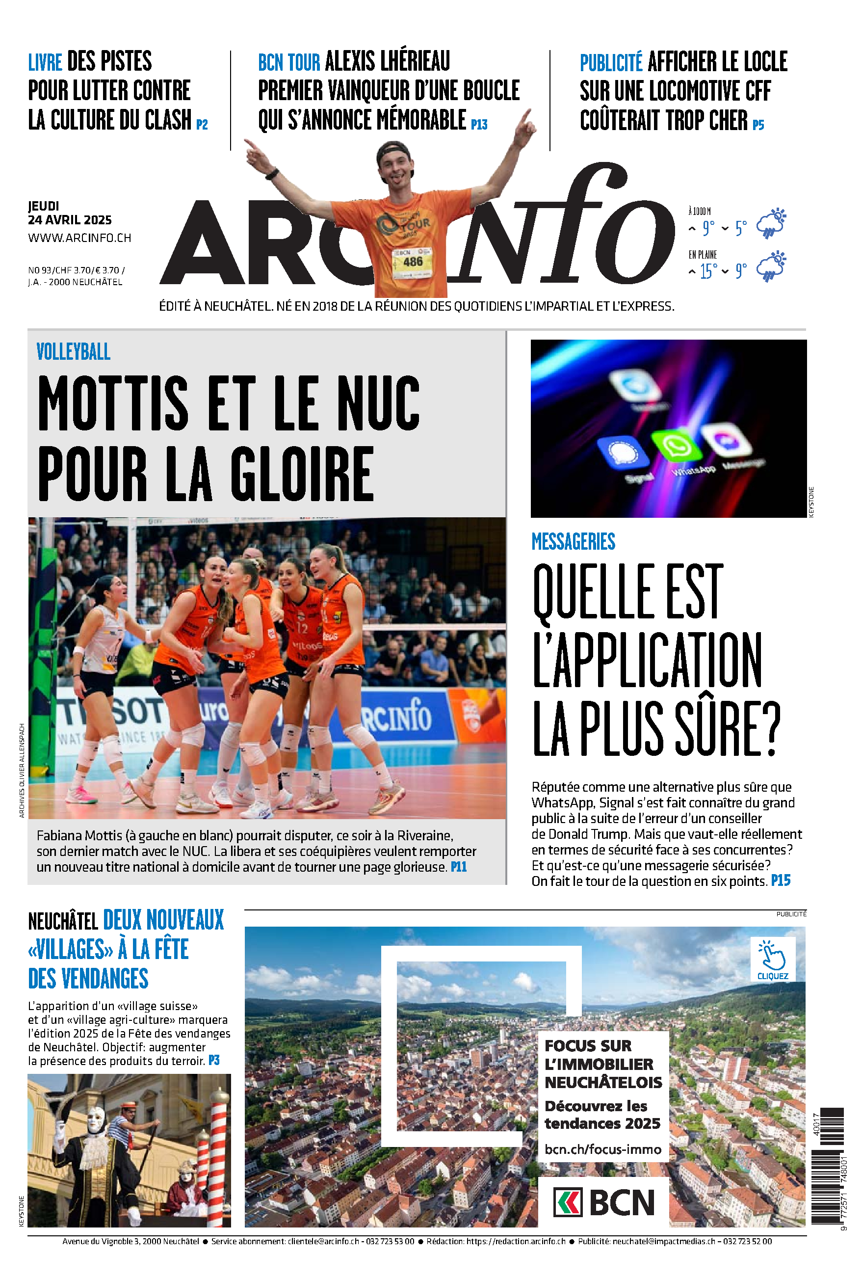 Jeudi 24 avril 2025