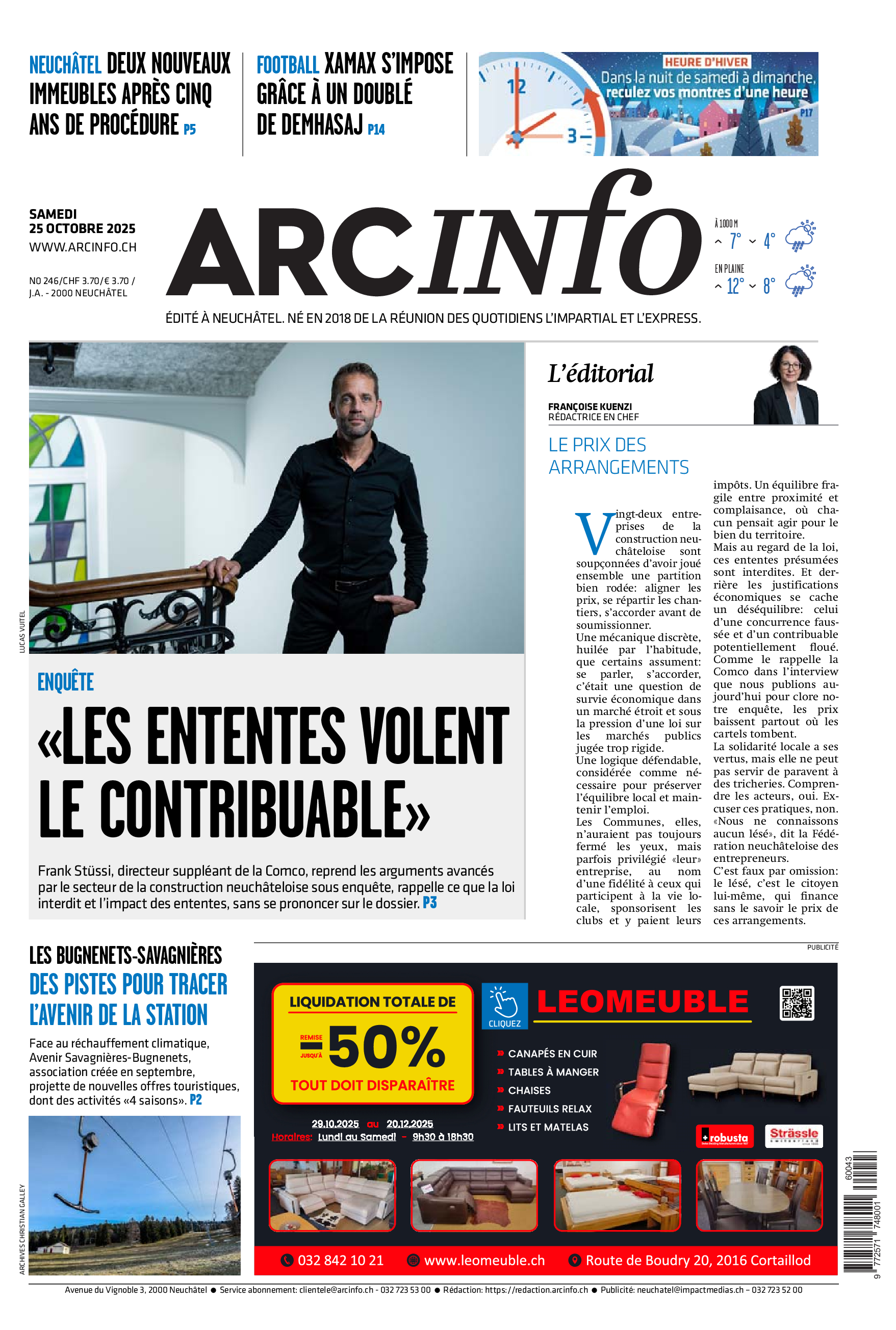 Samedi 25 octobre 2025