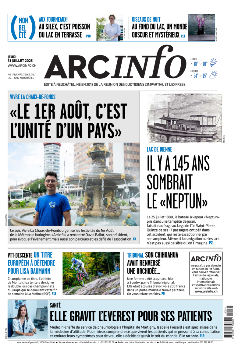 Jeudi 31 juillet 2025