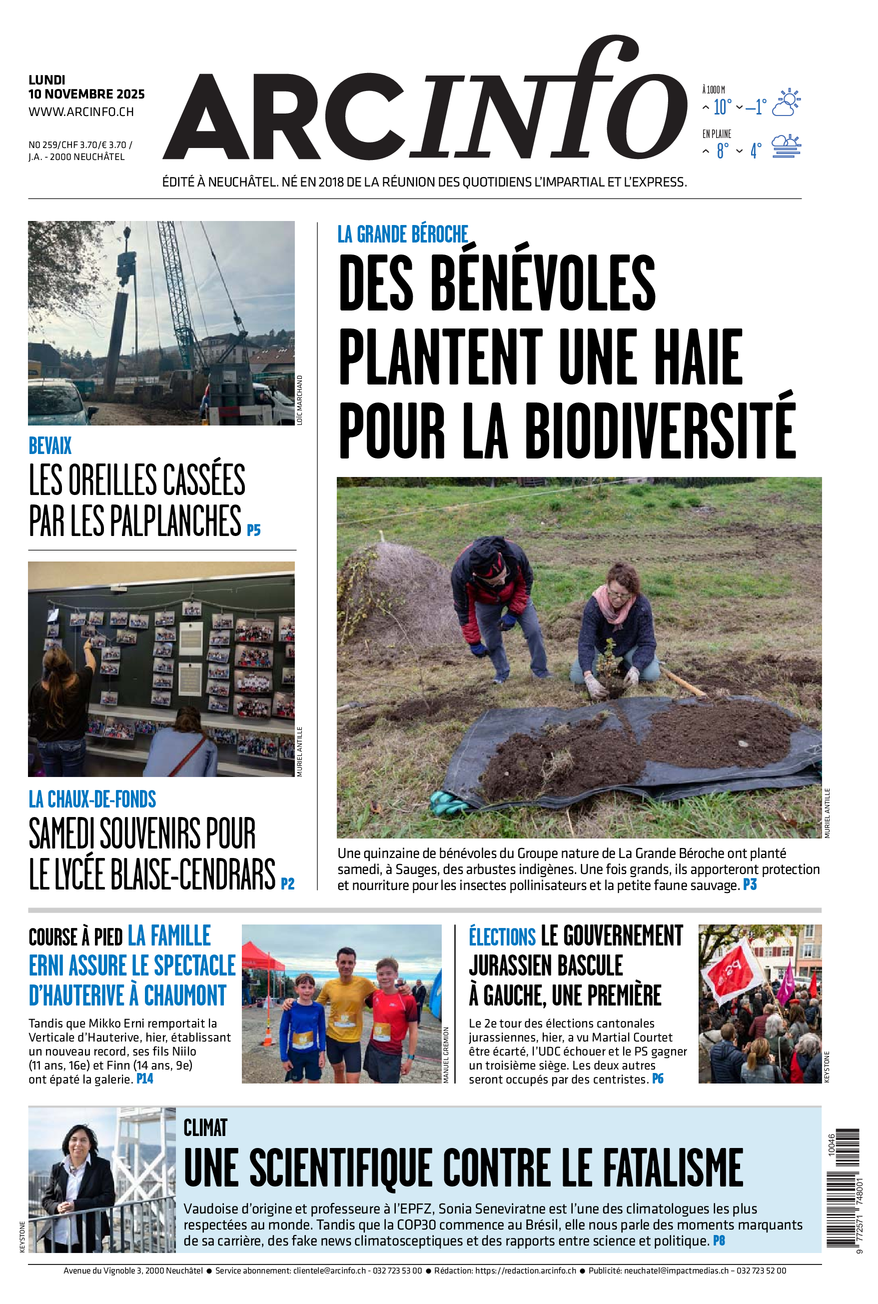  Lundi 10 novembre 2025