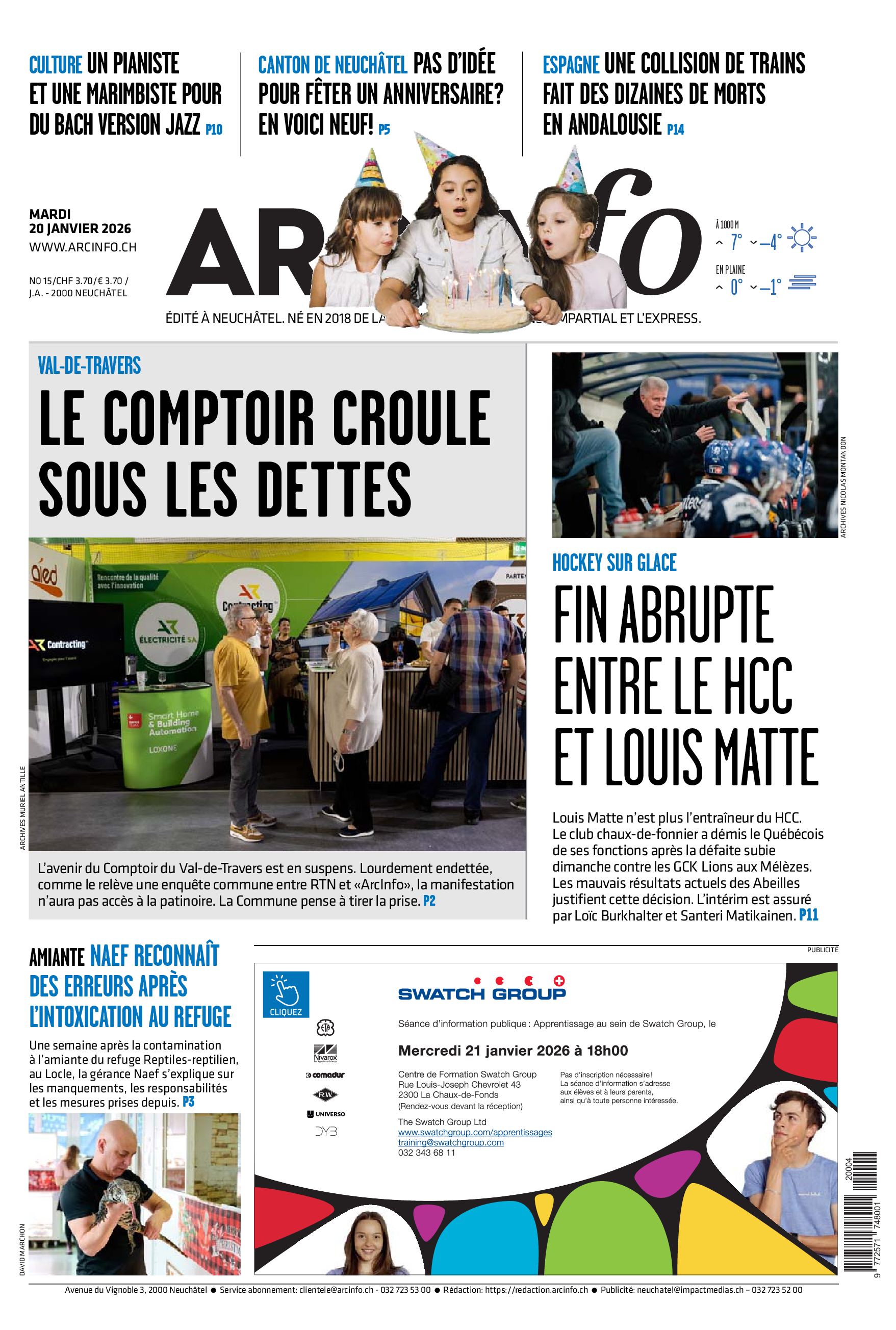  Mardi 20 janvier 2026