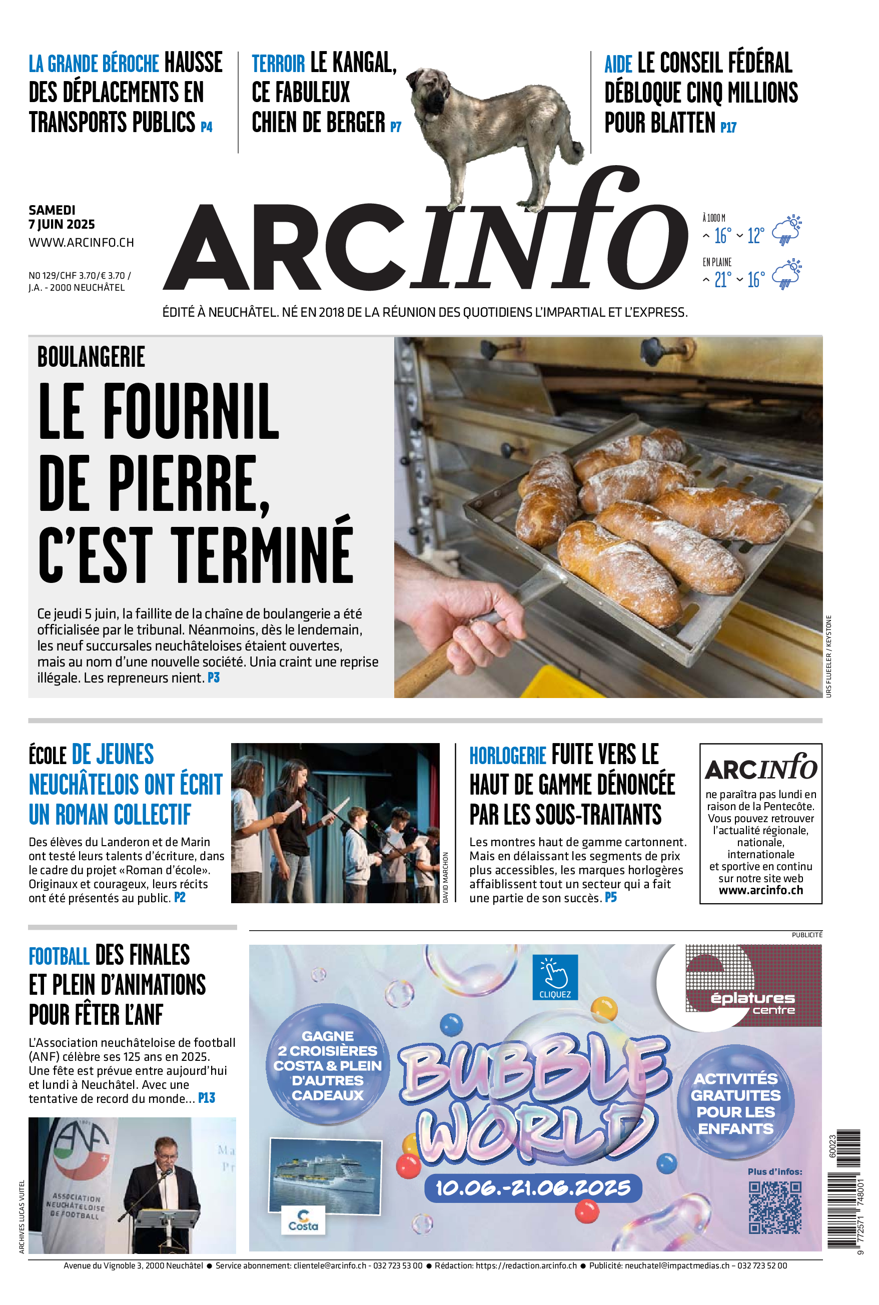 Samedi 7 juin 2025
